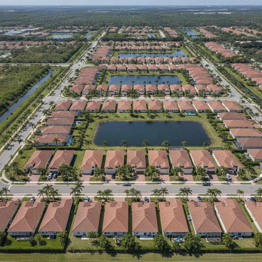 Finished South Florida community built by Red Spade Repairs