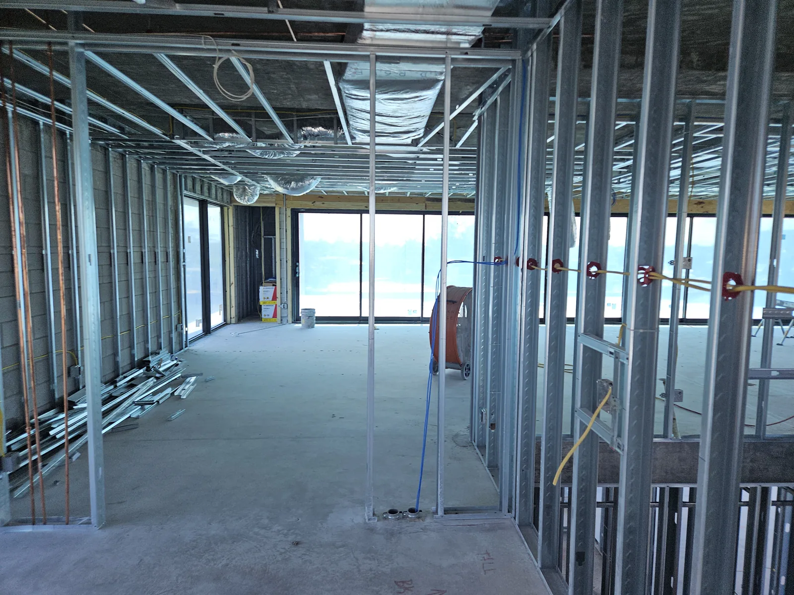 Commercial medical build-out in progress by Red Spade Repairs in South Florida