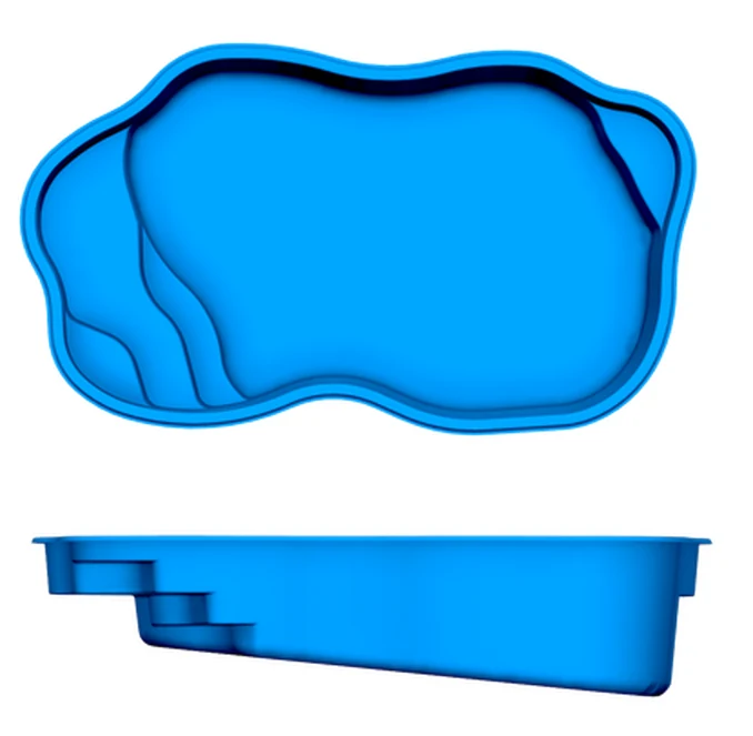 Ariella San Juan fiberglass pool shape