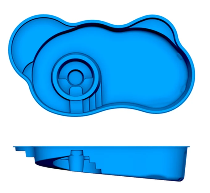 Barcelona San Juan fiberglass pool shape