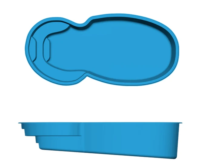 Bayside San Juan fiberglass pool shape