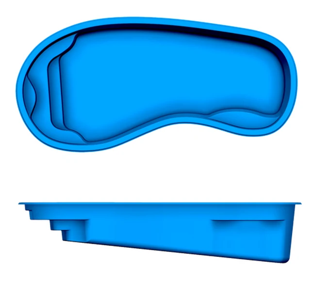 Catalina San Juan fiberglass pool shape