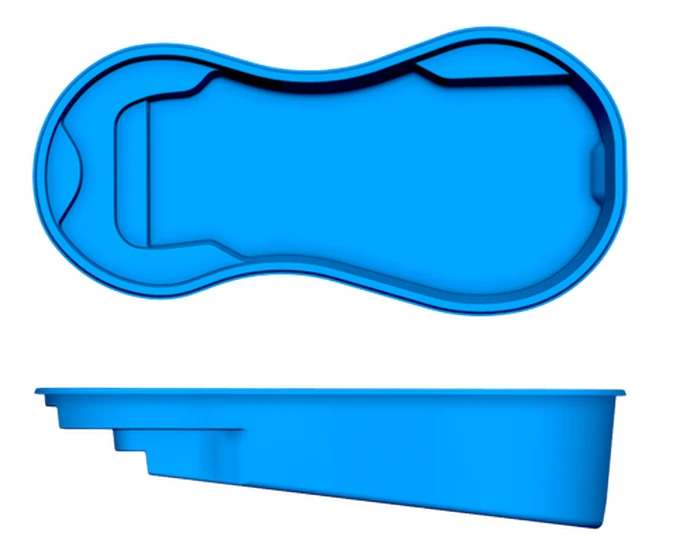 Cocoa Beach San Juan fiberglass pool shape