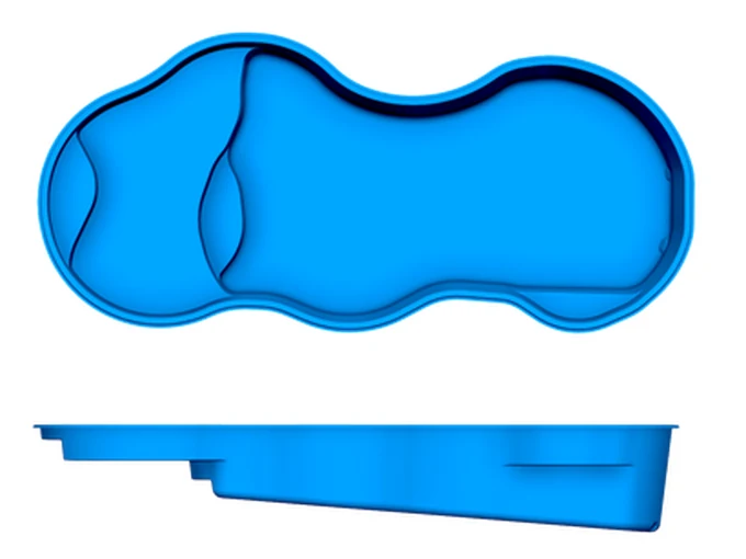 Costa Azul San Juan fiberglass pool shape