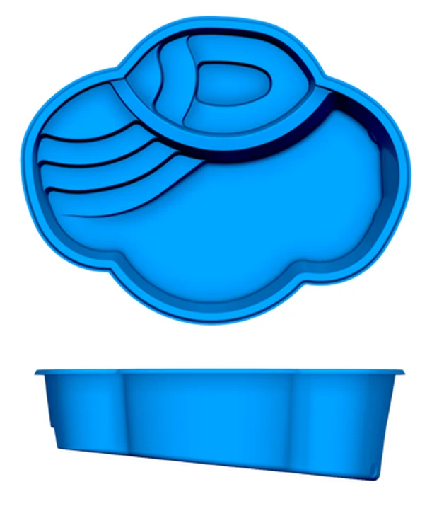 Crystal Beach San Juan fiberglass pool shape