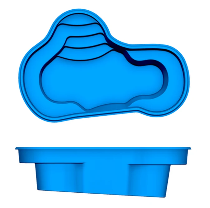 Crystal Springs San Juan fiberglass pool shape