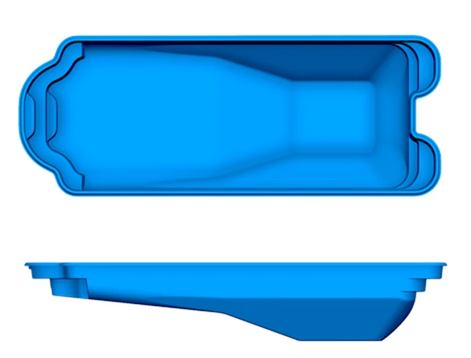 Dallas San Juan fiberglass pool shape