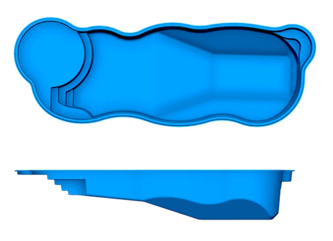Daytona Beach San Juan fiberglass pool shape