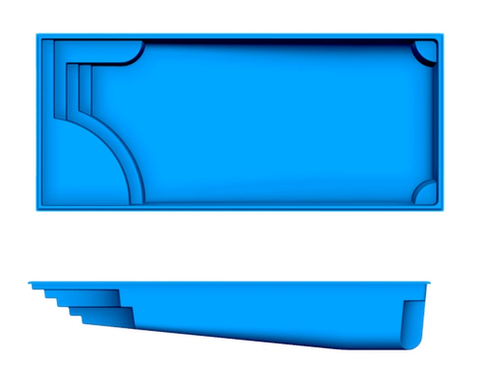 Great Lakes San Juan fiberglass pool shape