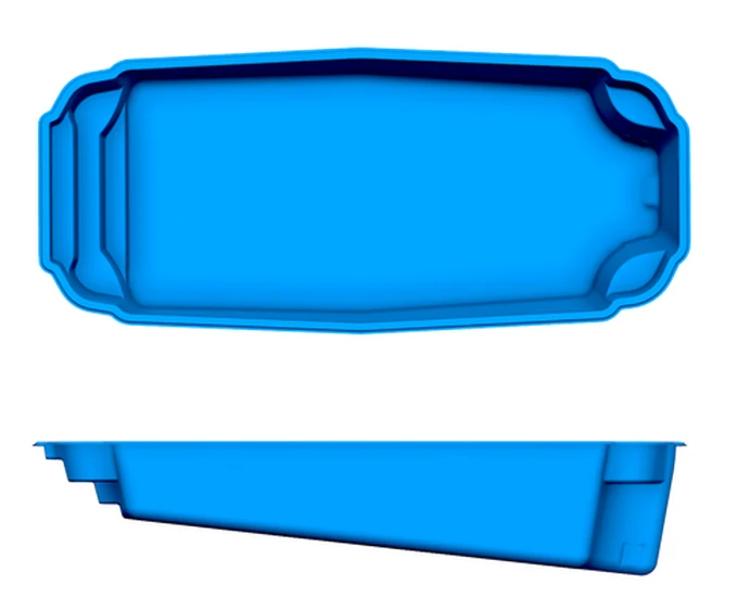 Hawaiian San Juan fiberglass pool shape