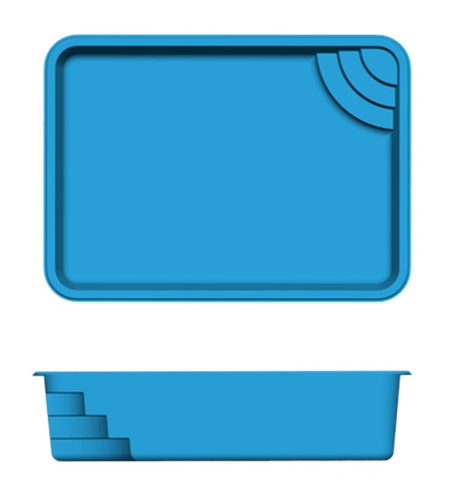 Islander San Juan fiberglass pool shape
