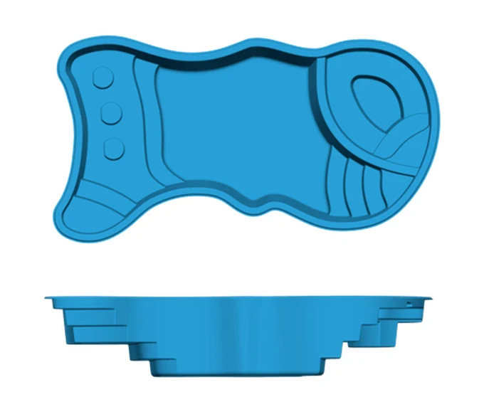 Kokohani San Juan fiberglass pool shape