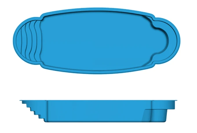 Kokomo San Juan fiberglass pool shape