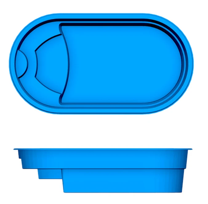 Lakeside San Juan fiberglass pool shape