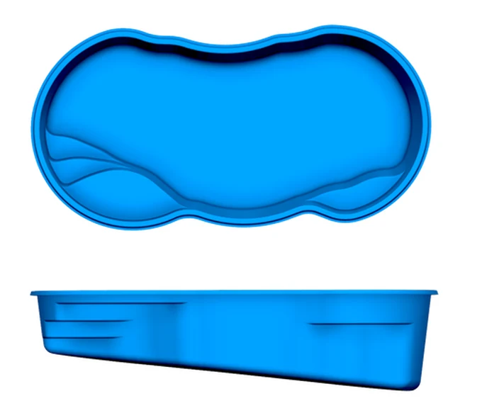 Lelani San Juan fiberglass pool shape