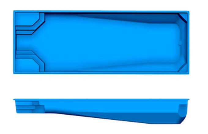 Luxor San Juan fiberglass pool shape