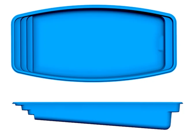 Majestic San Juan fiberglass pool shape