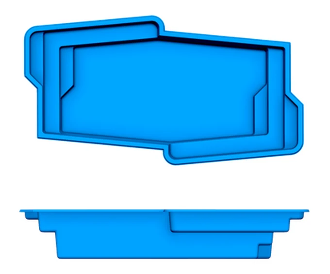 Malibu San Juan fiberglass pool shape