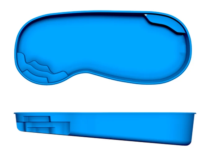 Manatee San Juan fiberglass pool shape
