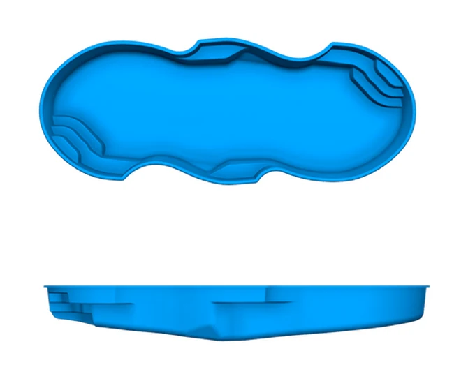 Mirage San Juan fiberglass pool shape