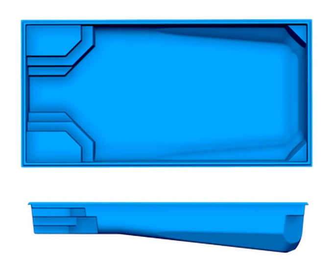 Monte Carlo San Juan fiberglass pool shape