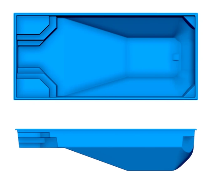 Niagara San Juan fiberglass pool shape