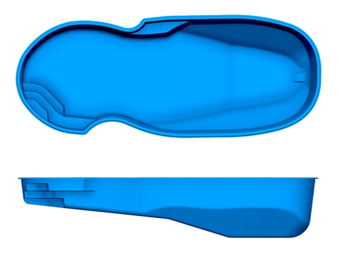 Oasis San Juan fiberglass pool shape