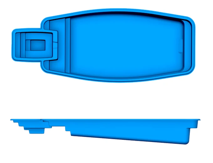 Olympus San Juan fiberglass pool shape
