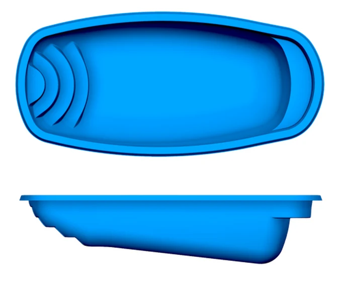 Palm Beach San Juan fiberglass pool shape