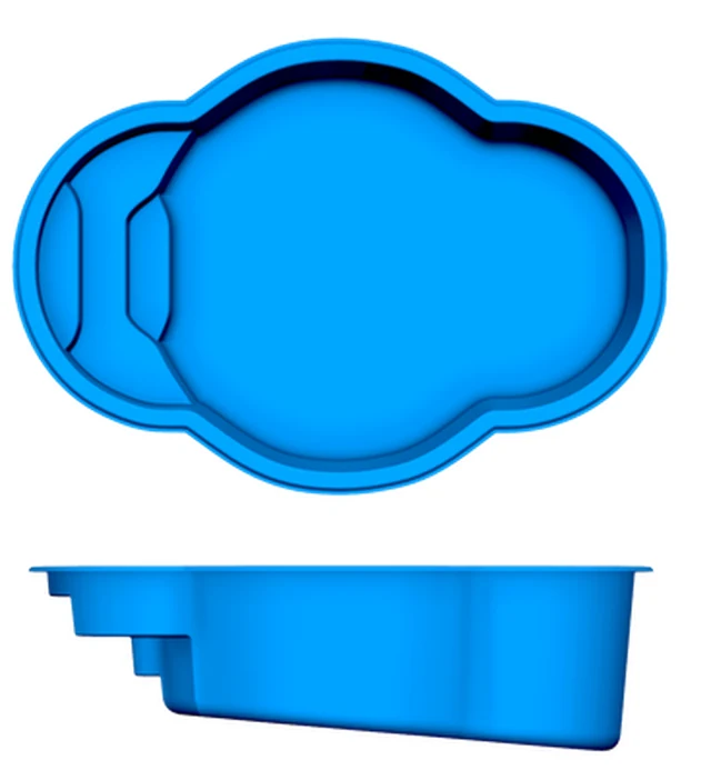 Paradise San Juan fiberglass pool shape