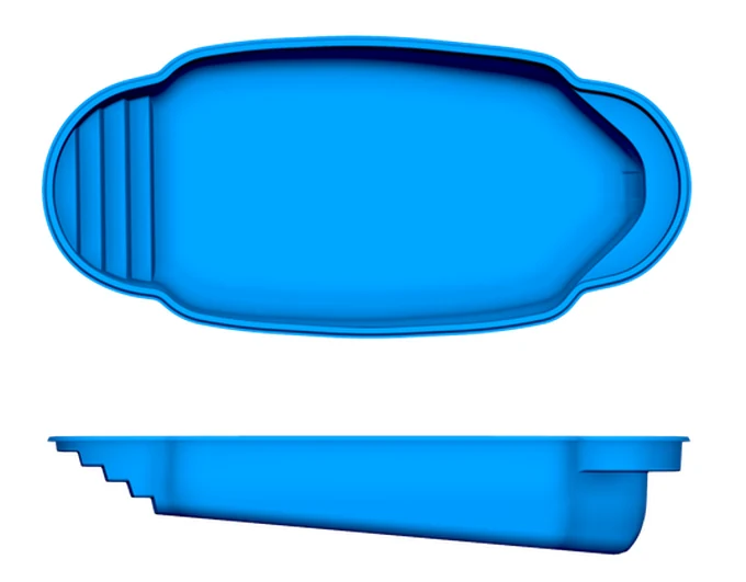Pompano Beach San Juan fiberglass pool shape