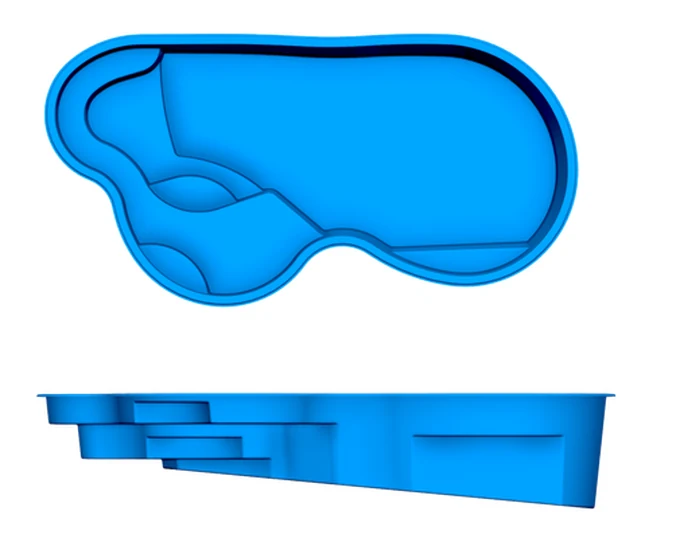 Sandcastle San Juan fiberglass pool shape