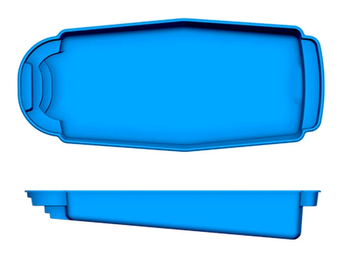 Savannah San Juan fiberglass pool shape