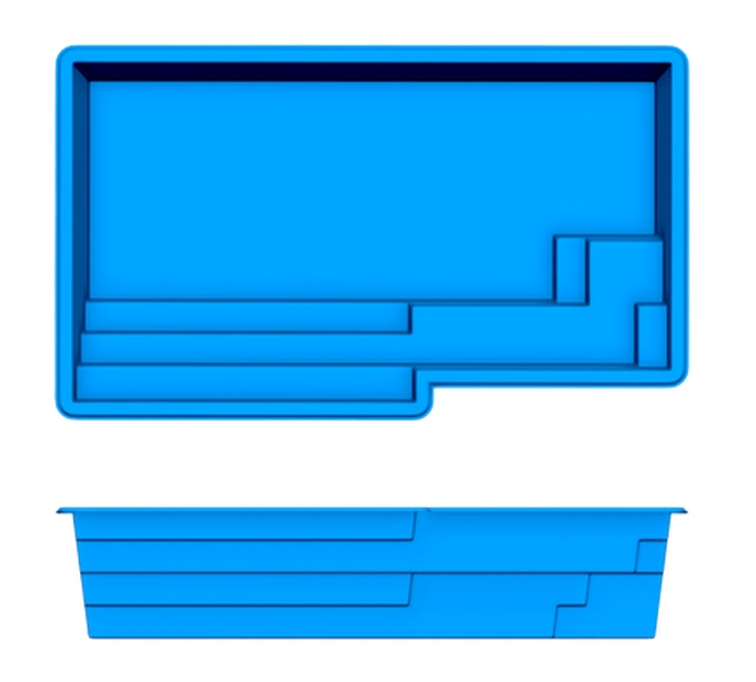 Scottsdale Pool San Juan fiberglass pool shape