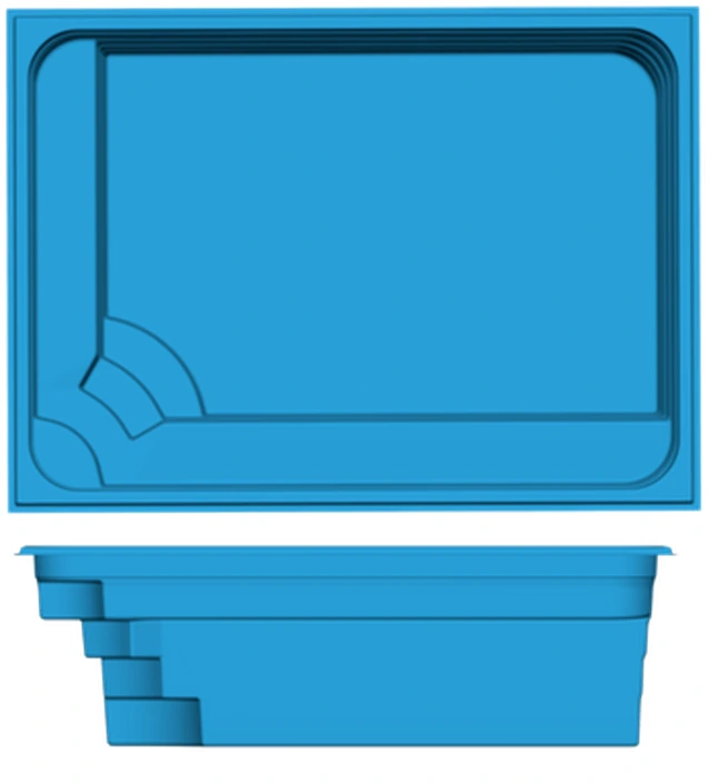 Sea Isle San Juan fiberglass pool shape