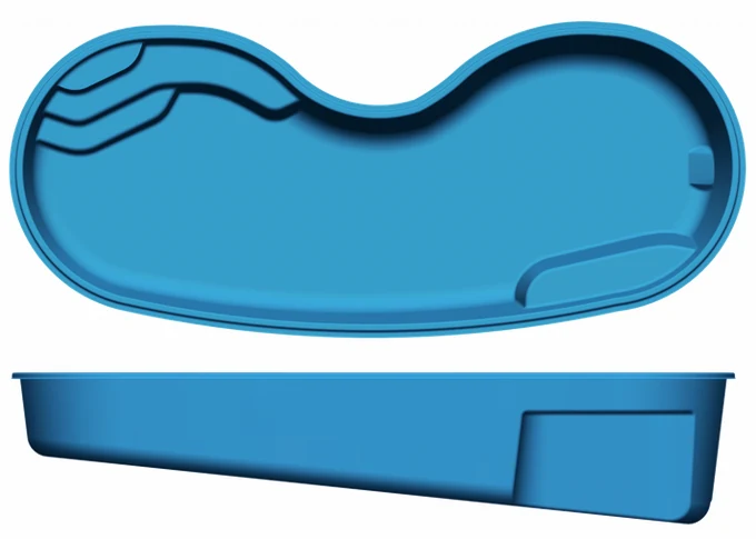 Seaside San Juan fiberglass pool shape