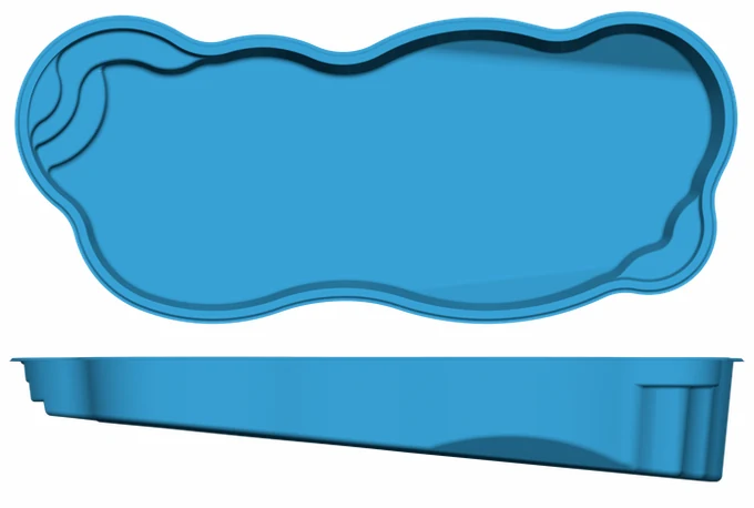 Star Dust San Juan fiberglass pool shape