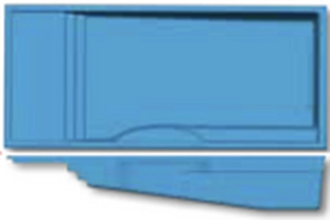 Wylela Beach Ultra San Juan fiberglass pool shape