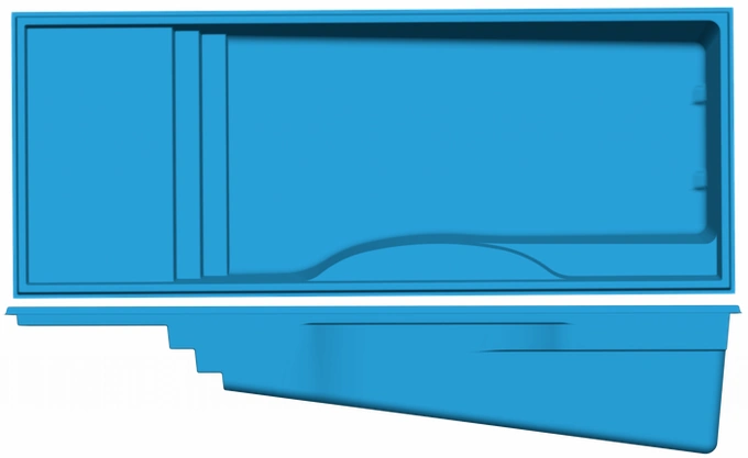 Wylela Beach San Juan fiberglass pool shape