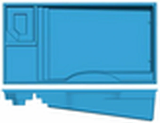 Wylela Cove Grande San Juan fiberglass pool shape